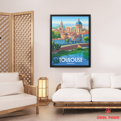 Toulouse Travel Print | French La Grave Dome | France