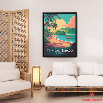 Trinidad & Tobago Travel Print | Secluded beach