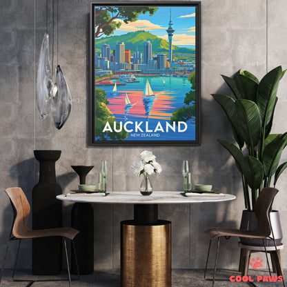 Auckland Travel Print | Sky Tower | New Zealand