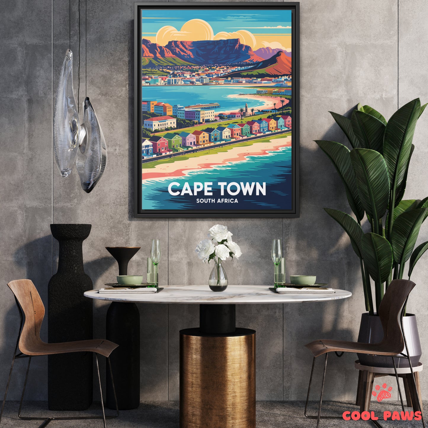 Cape Town Travel Print | Table Mountain | South Africa