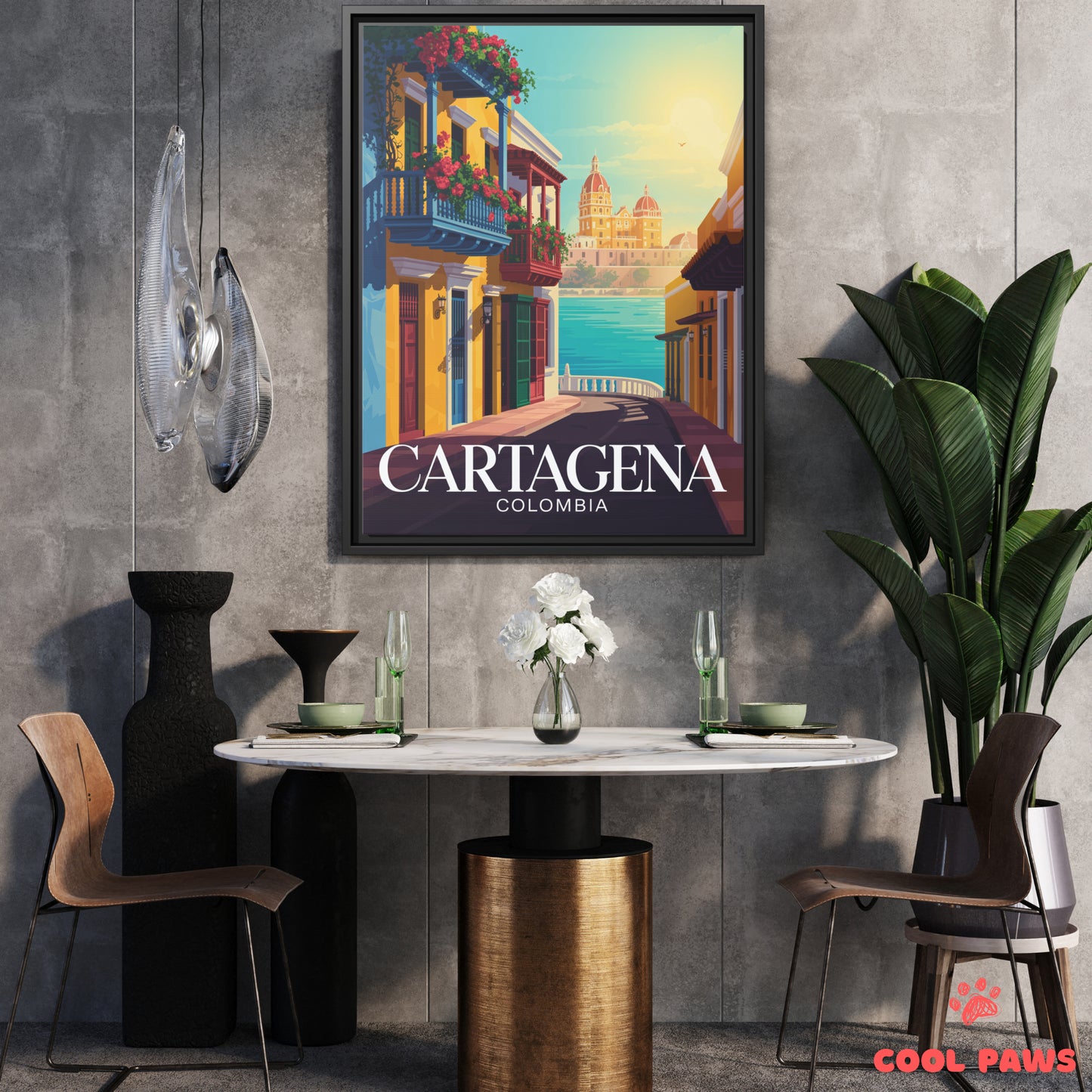 Cartagena Travel Print | Walled City | Colombia