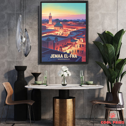 Djemaa el Fna Travel Print | Jemaa el Fna Square | Morocco