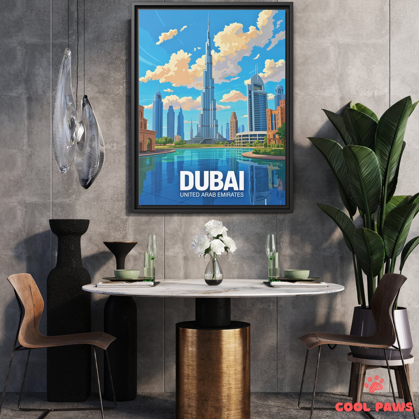 Dubai Travel Print | Burj Khalifa | United Arab Emirates