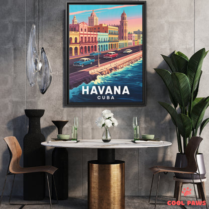 Havana Travel Print | Malecon | Cuba