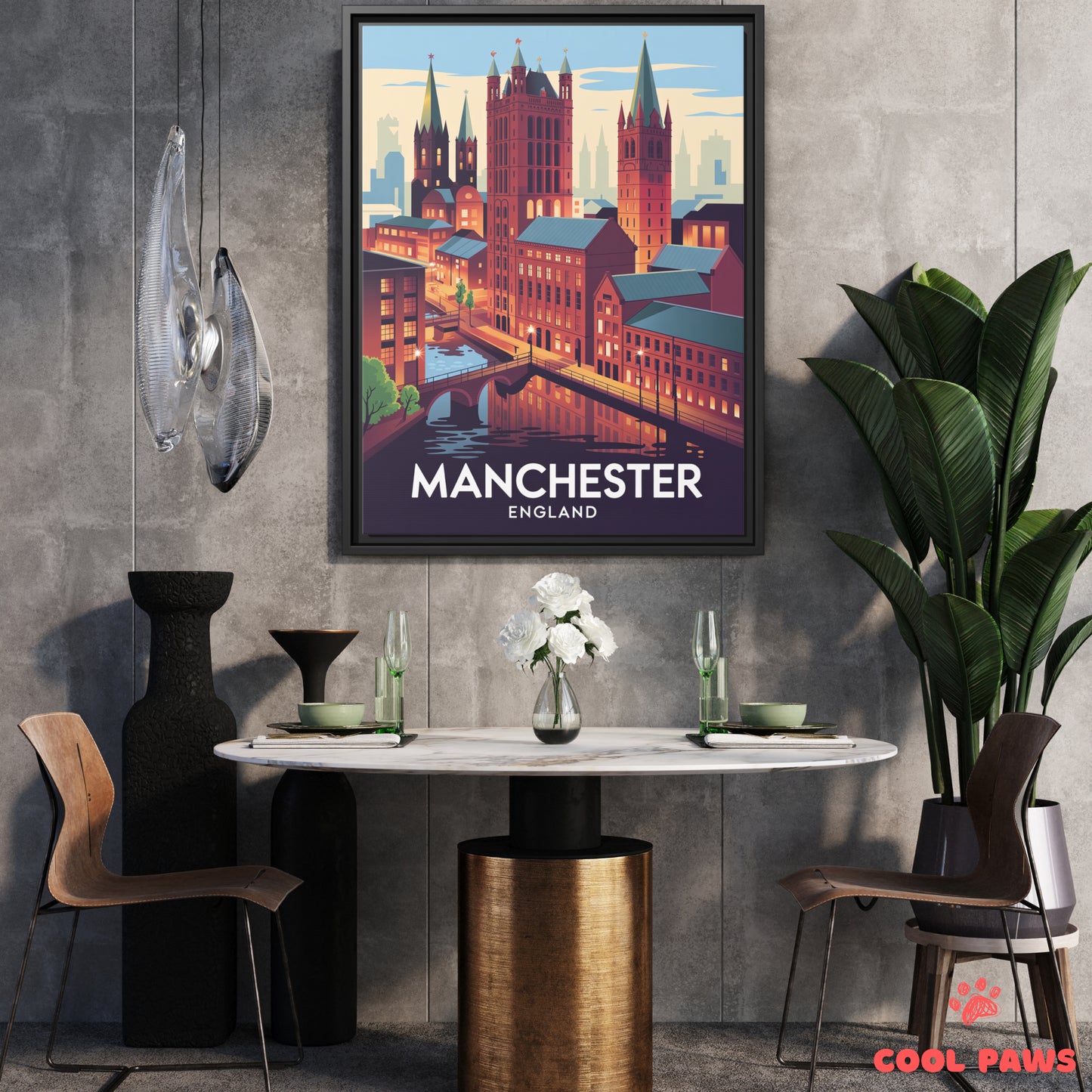 Manchester Travel Print | English Northern Quarter | England