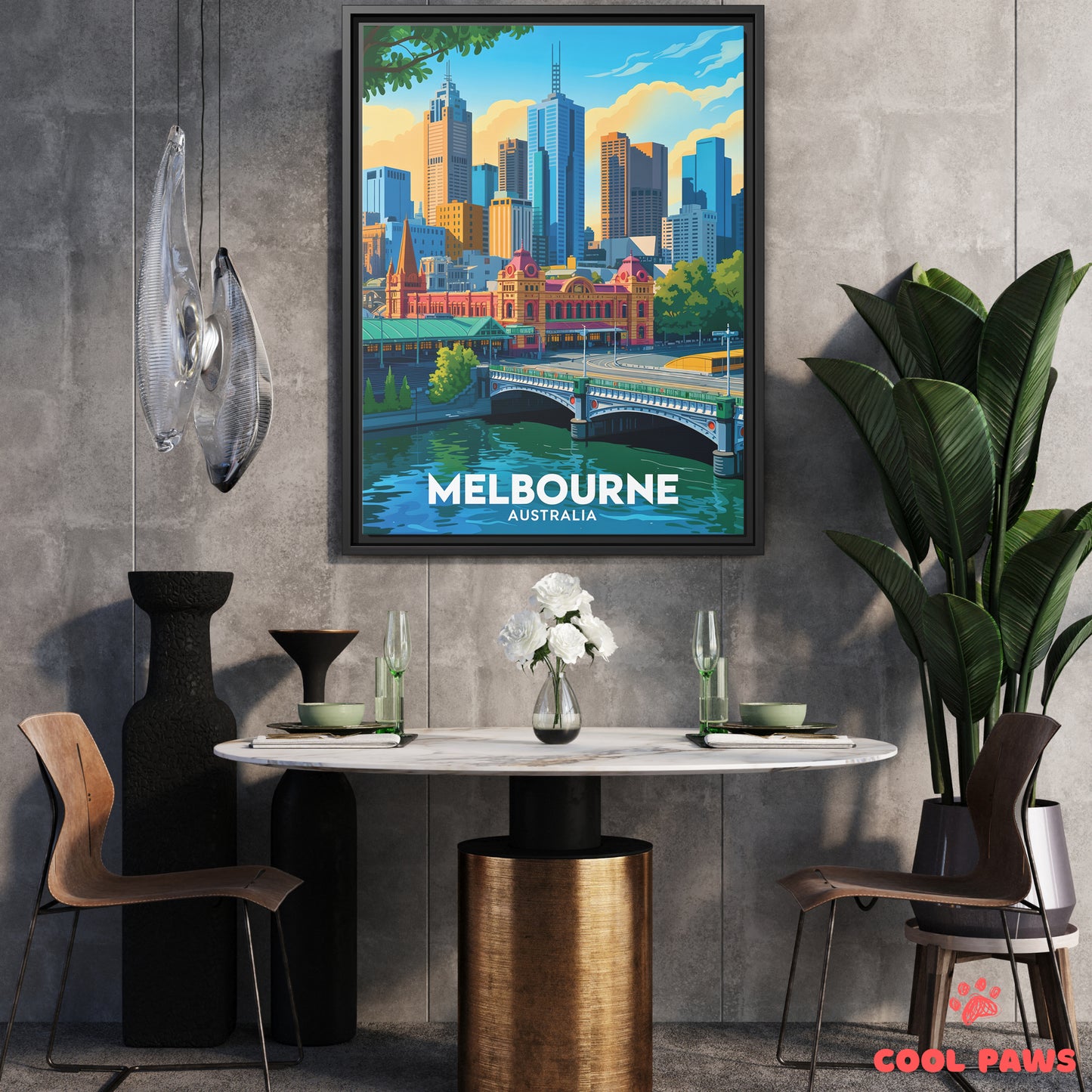 Melbourne Travel Print | Flinders Street Station | Australia