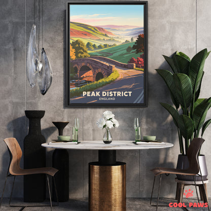 Peak District Travel Print | English Stone Bridge | England