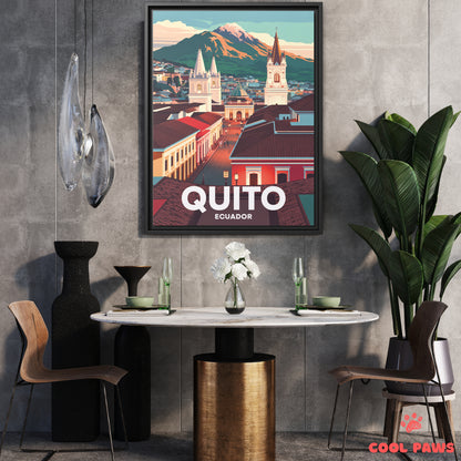 Quito Travel Print | Pichincha Volcano | Ecuador