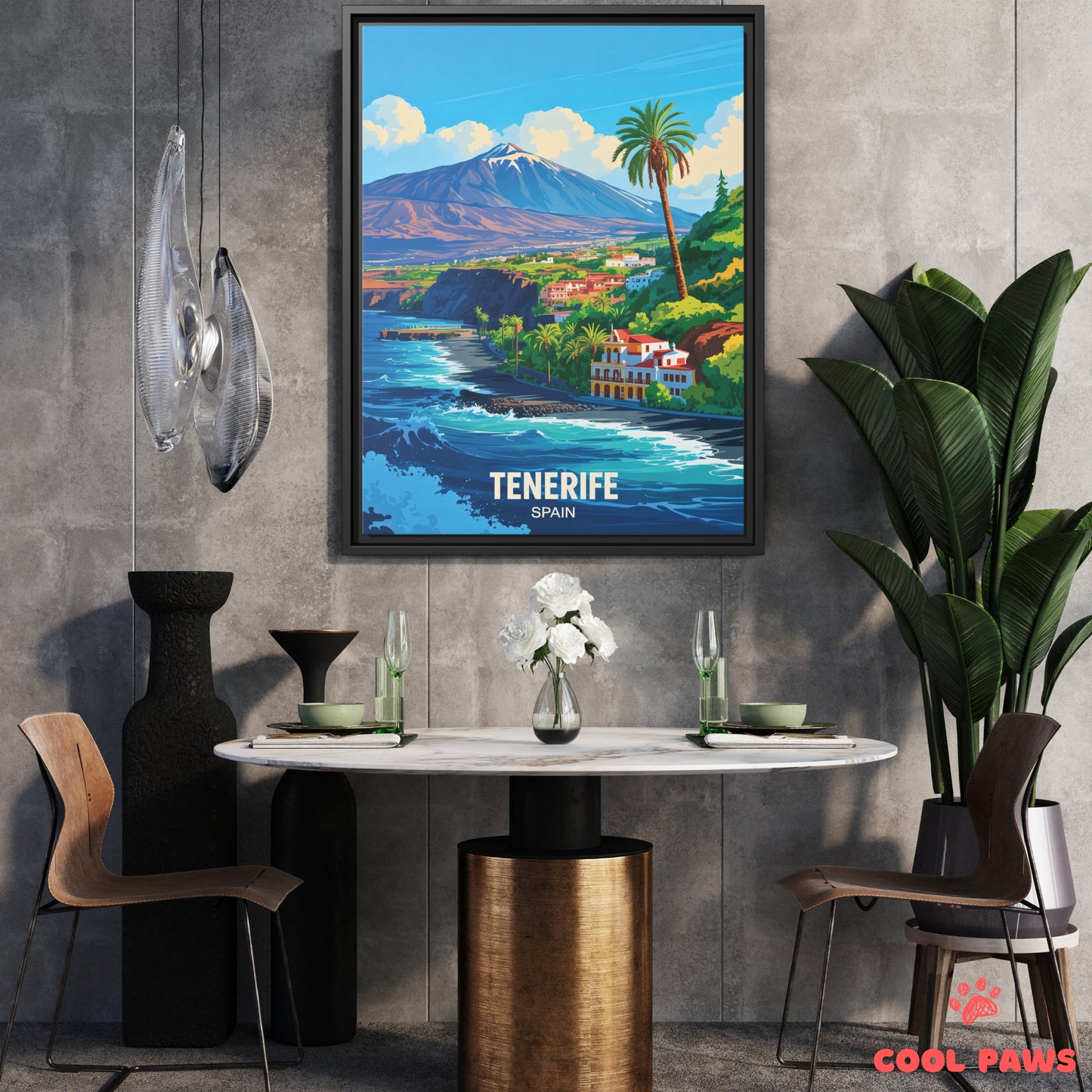 Tenerife Travel Print | Spanish Mount Teide | Spain