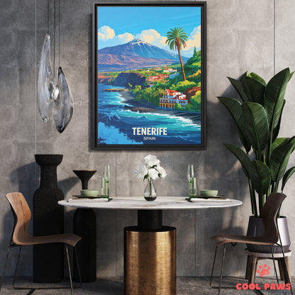 Tenerife Travel Print | Spanish Mount Teide | Spain