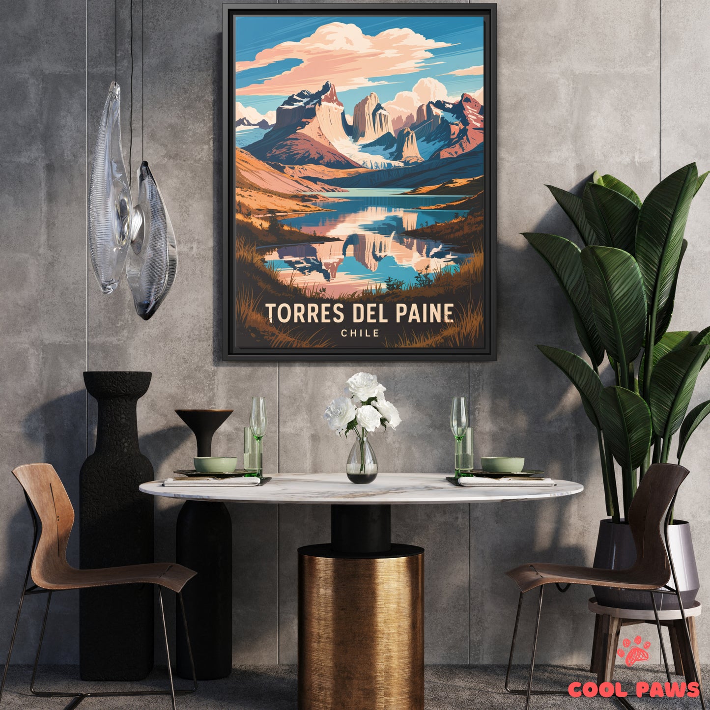 Torres del Paine Travel Print | Torres del Paine Peaks | Chile