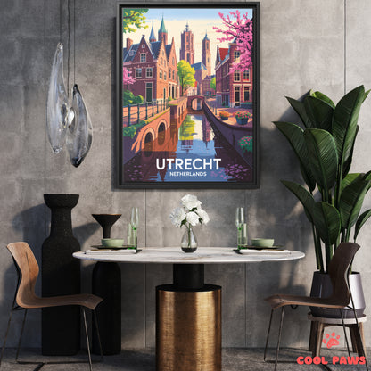 Utrecht Travel Print | Dutch Dom Tower | Netherlands