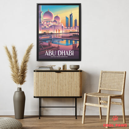 Abu Dhabi Travel Print | Sheikh Zayed Grand Mosque | United Arab Emirates