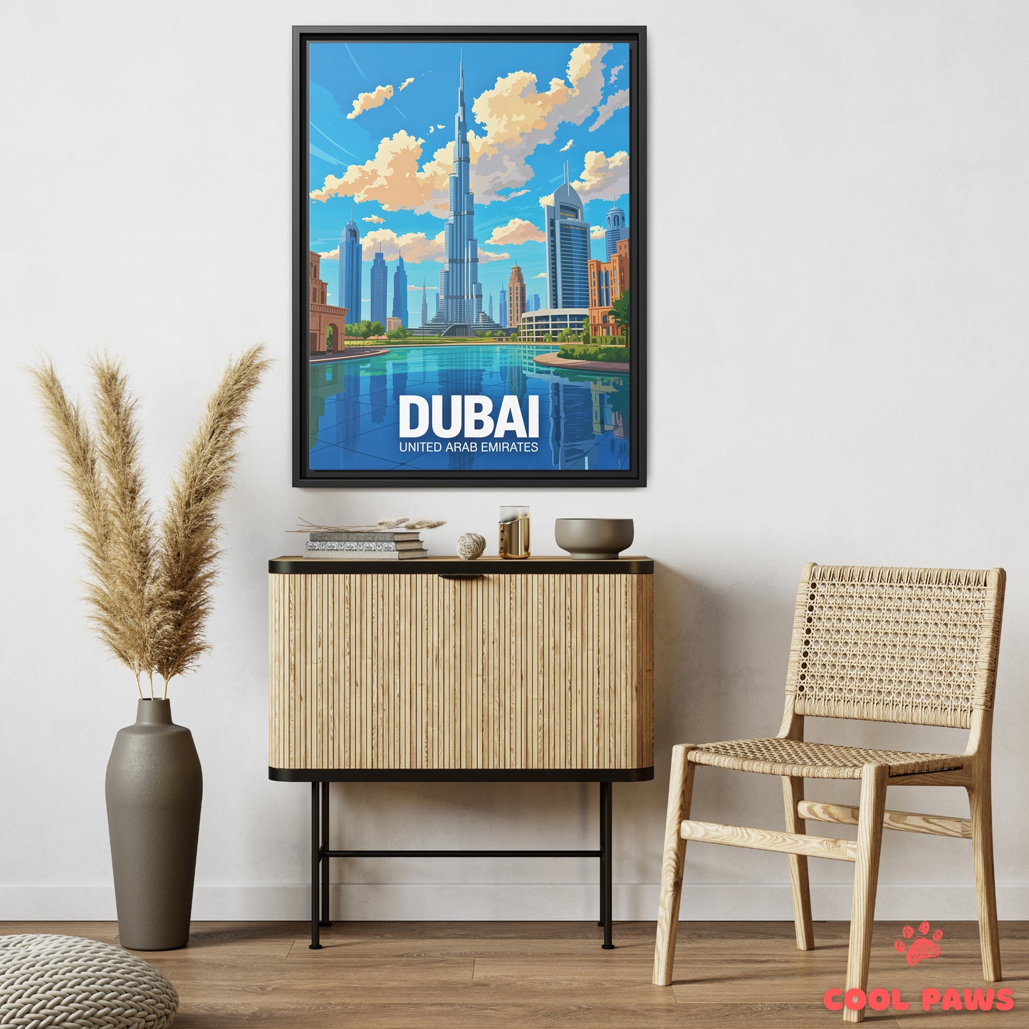 Dubai Travel Print | Burj Khalifa | United Arab Emirates