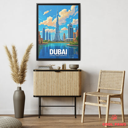 Dubai Travel Print | Burj Khalifa | United Arab Emirates