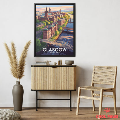 Glasgow Travel Print | English University of Glasgow | Scotland
