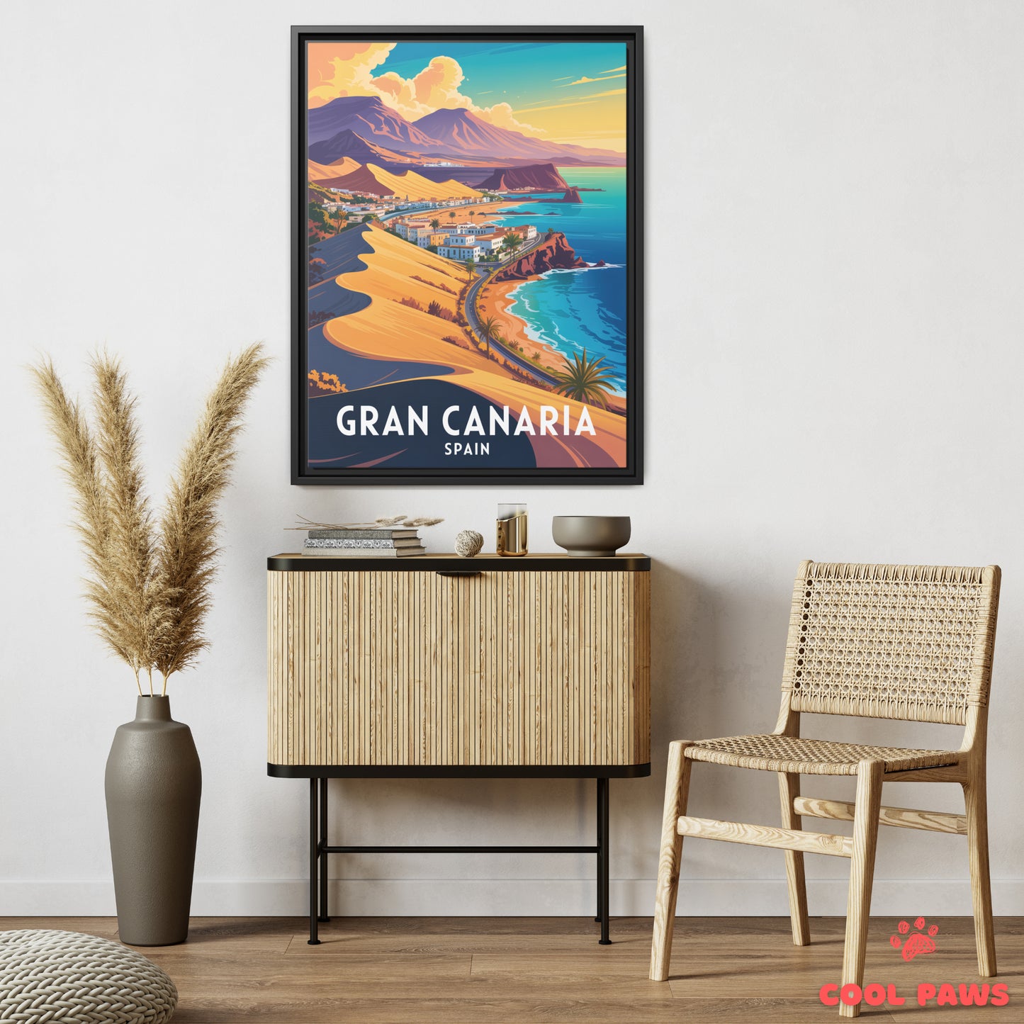 Gran Canaria Travel Print | Spanish Sand Dune | Spain