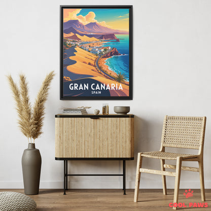 Gran Canaria Travel Print | Spanish Sand Dune | Spain