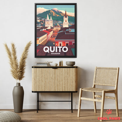 Quito Travel Print | Pichincha Volcano | Ecuador