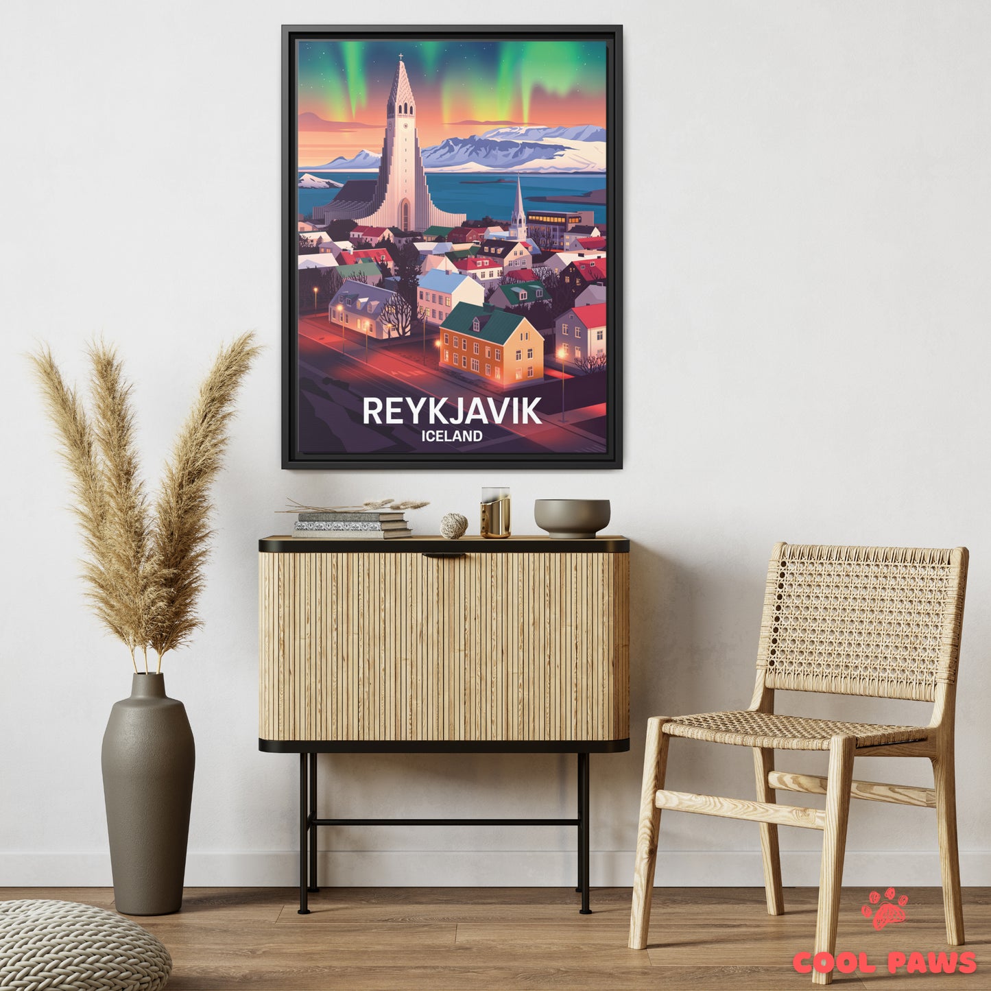 Reykjavik Travel Print | Icelandic Hallgrímskirkja | Iceland