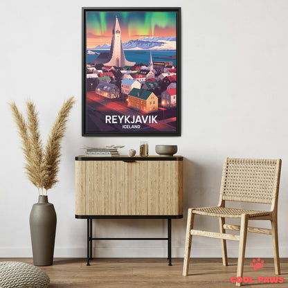 Reykjavik Travel Print | Icelandic Hallgrímskirkja | Iceland