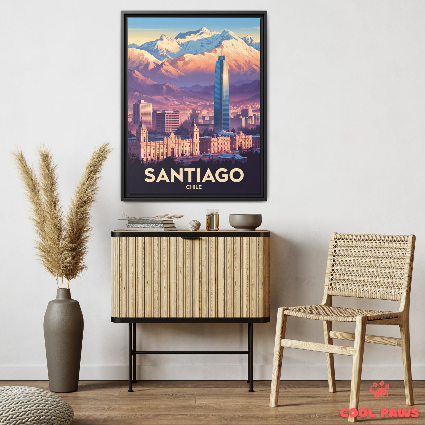Santiago Travel Print | Costanera Tower | Chile