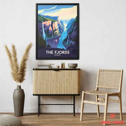 The Fjords Travel Print | Norwegian Fjords | Norway