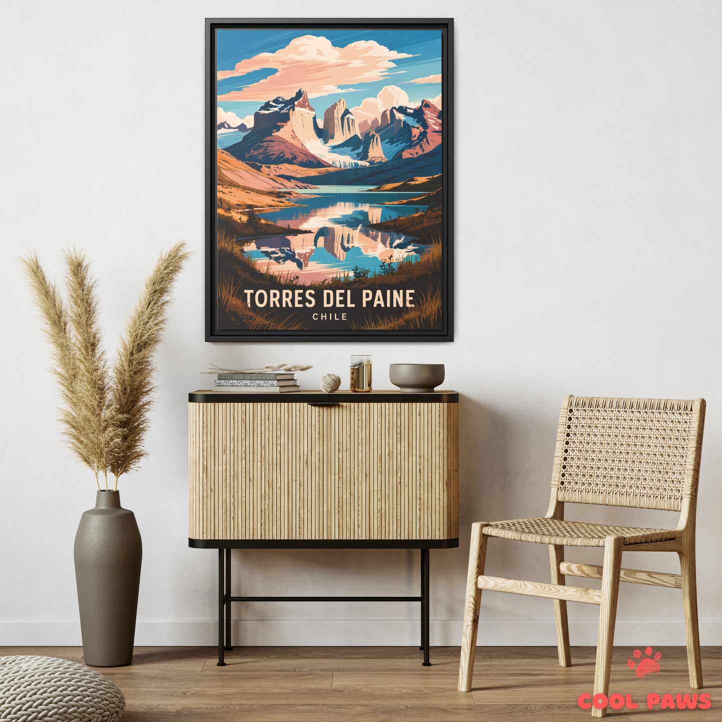 Torres del Paine Travel Print | Torres del Paine Peaks | Chile