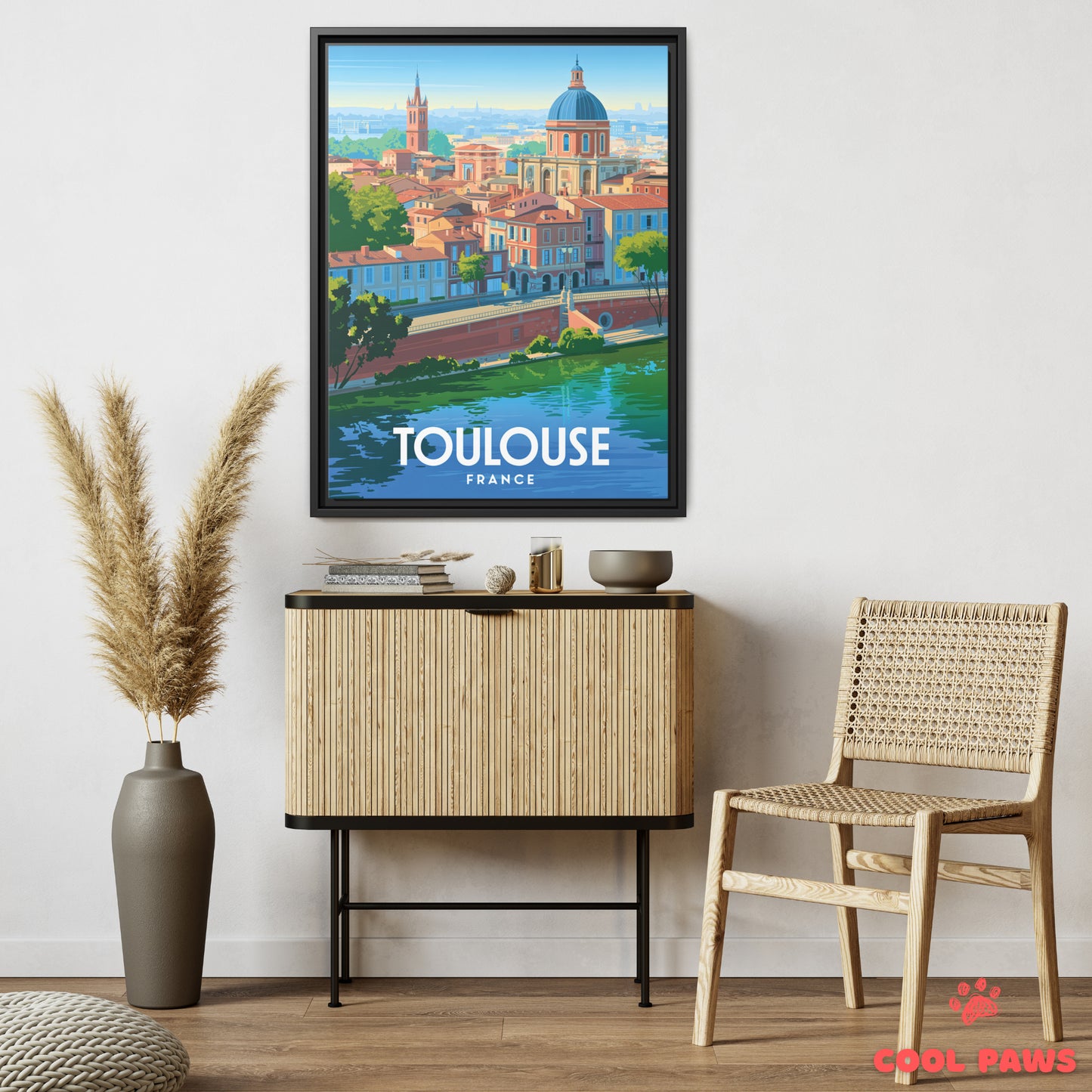 Toulouse Travel Print | French La Grave Dome | France