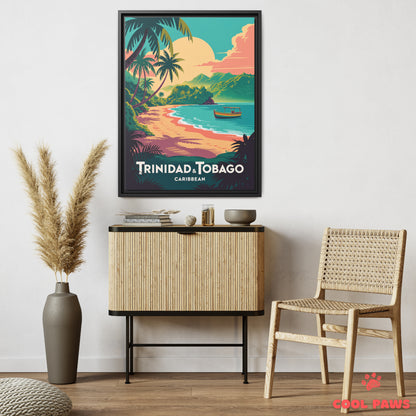 Trinidad & Tobago Travel Print | Secluded beach