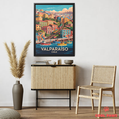 Valparaiso Travel Print | Hillside Houses | Chile