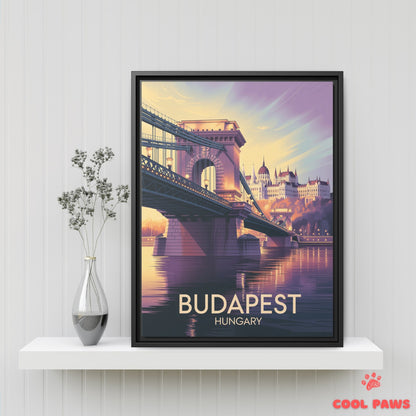 Budapest Travel Print | Hungarian Chain Bridge | Hungary
