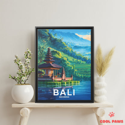Bali Travel Print | Lake Temple | Indonesia