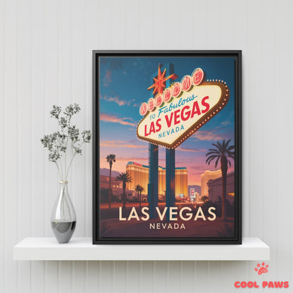 Las Vegas Travel Print | Fabulous Vegas Sign Nevada
