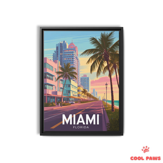 Miami Travel Print | Ocean Drive Florida