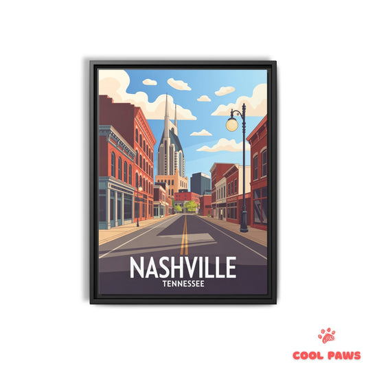 Nashville Travel Print | Broadway Tennessee