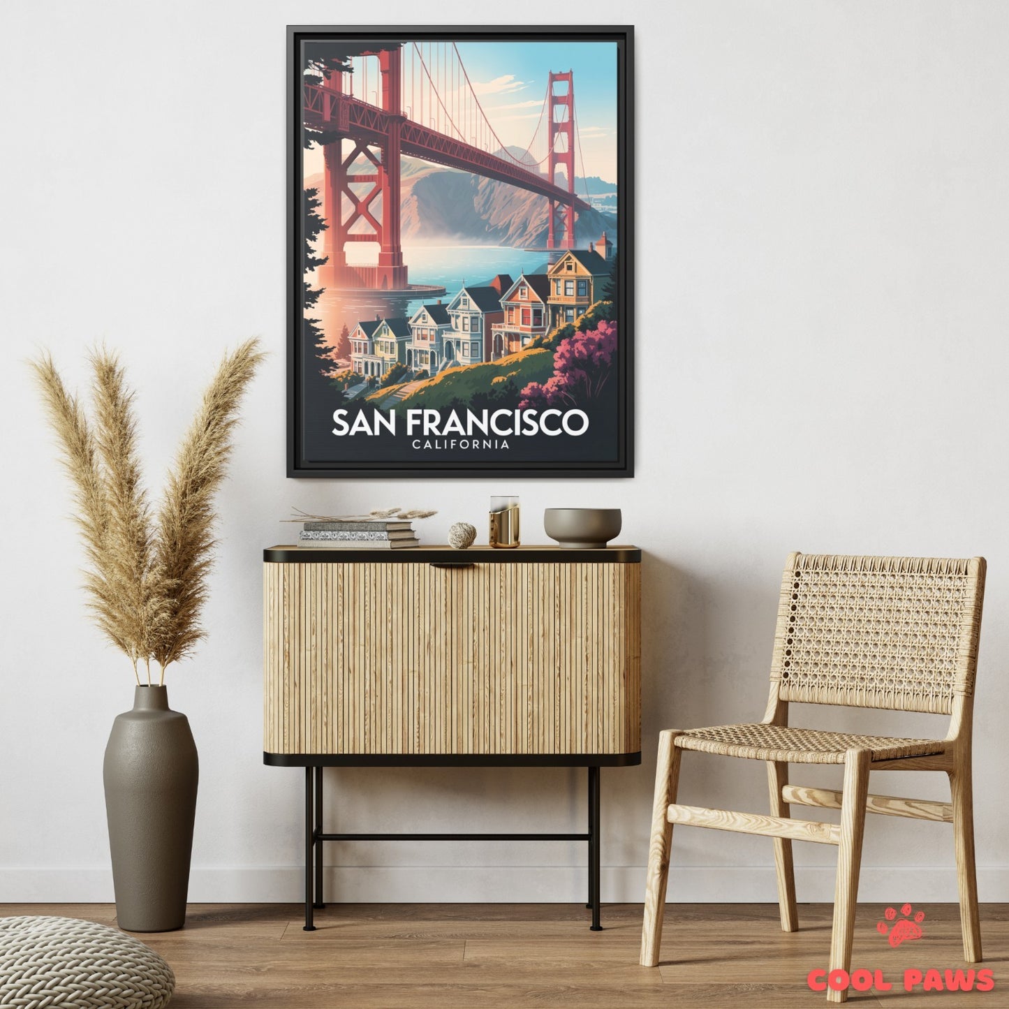 San Francisco Travel Print | Golden Gate Bridge California