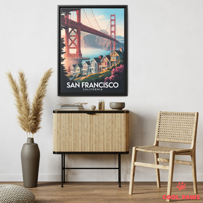 San Francisco Travel Print | Golden Gate Bridge California
