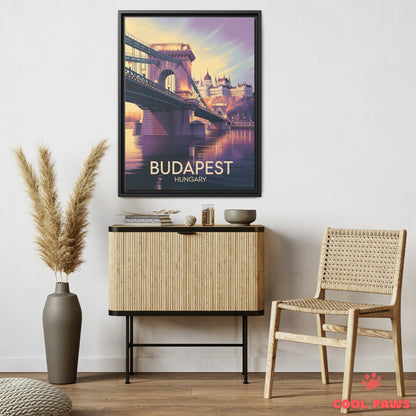 Budapest Travel Print | Hungarian Chain Bridge | Hungary