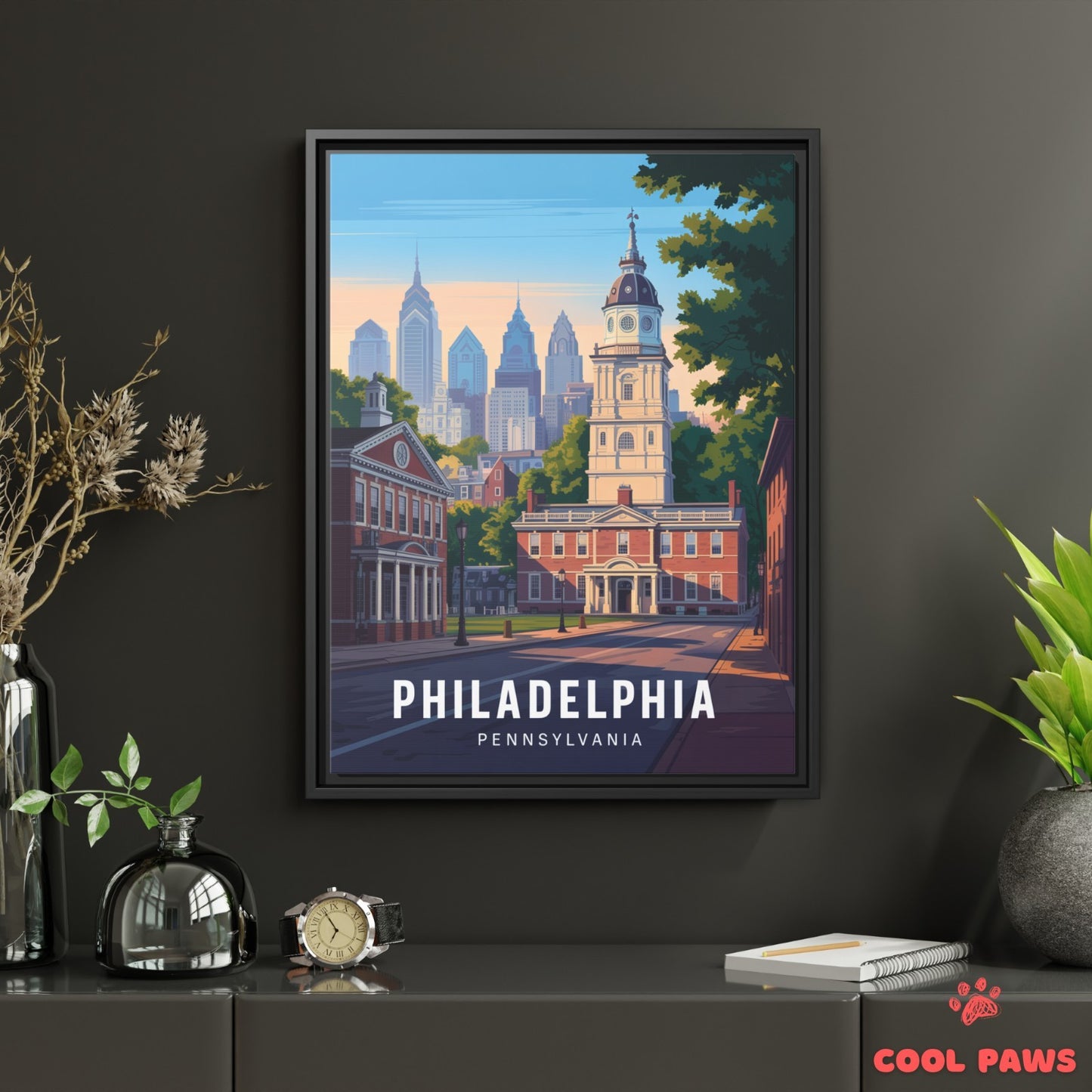 Philadelphia Travel Print | Independence Hall Pennsylvania