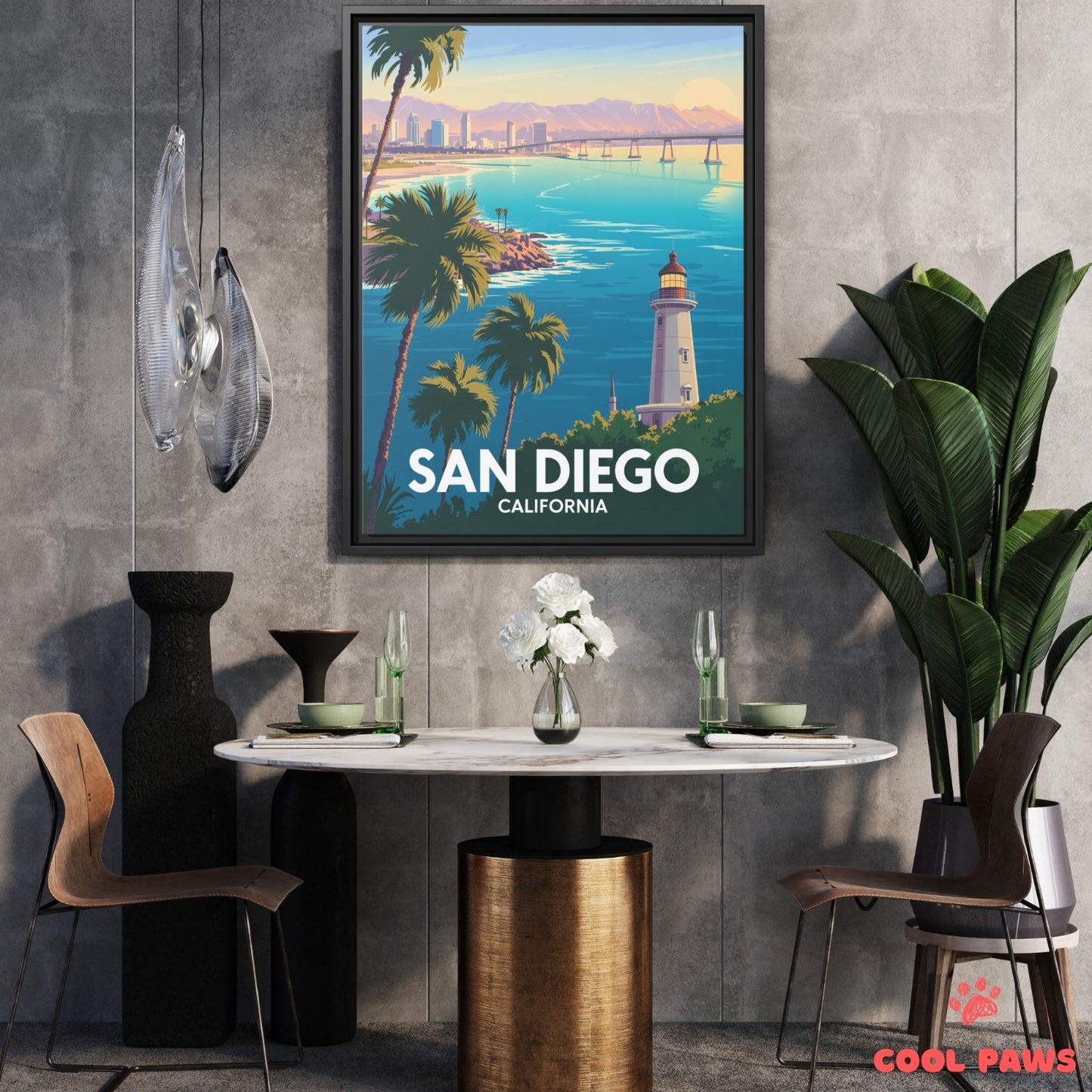 San Diego Travel Print | Cabrillo Lighthouse California