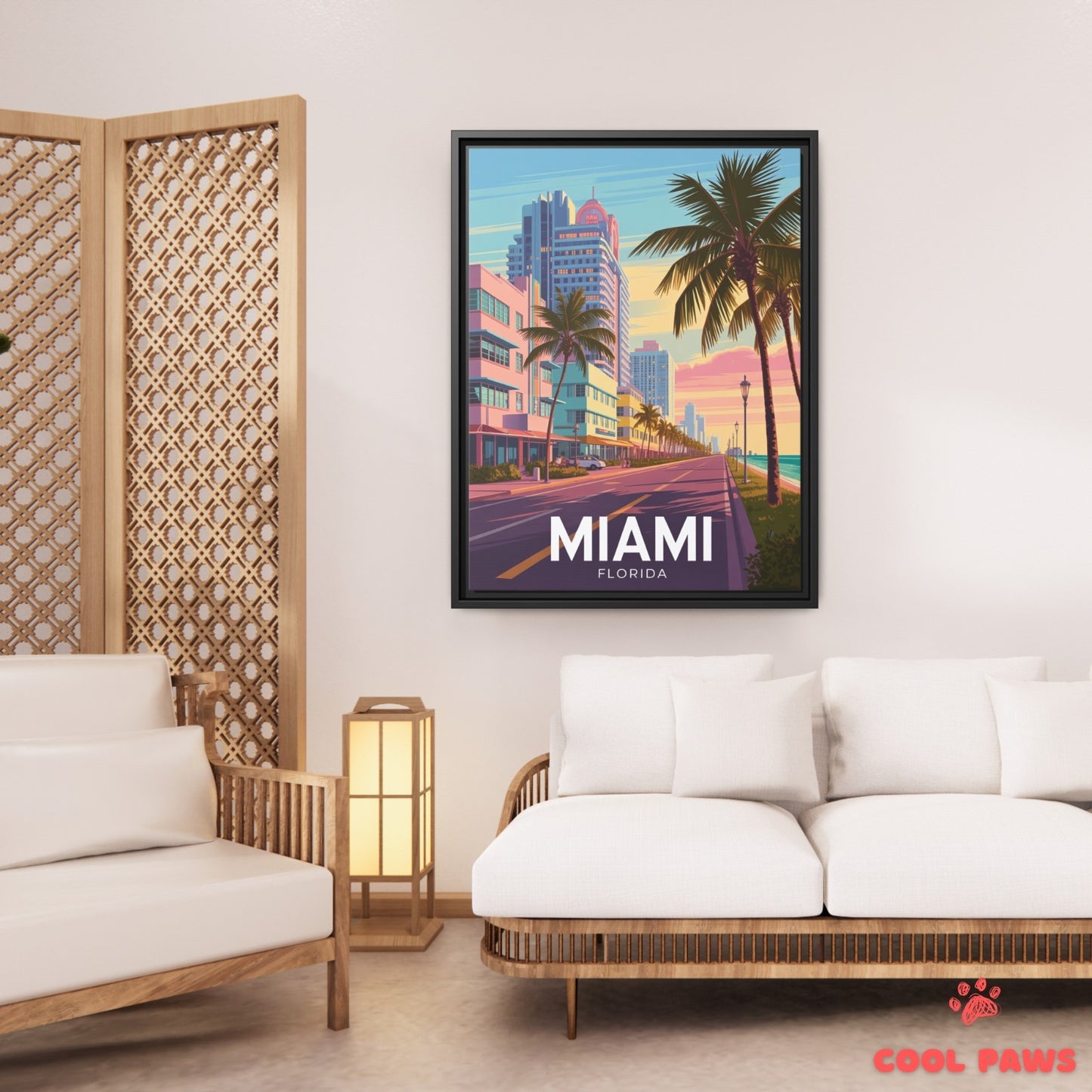 Miami Travel Print | Ocean Drive Florida