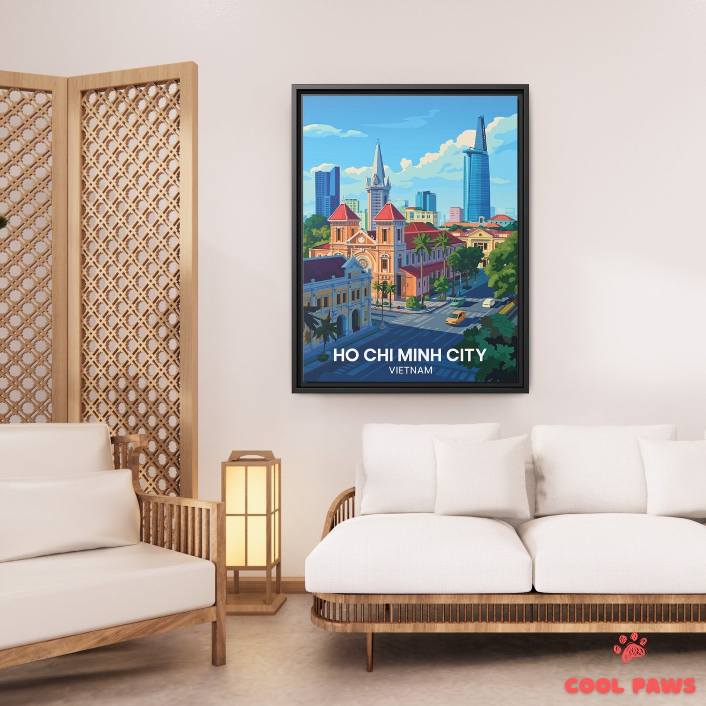 Ho Chi Minh City Travel Print | Saigon Notre Dame Cathedral | Vietnam