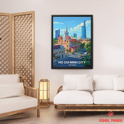 Ho Chi Minh City Travel Print | Saigon Notre Dame Cathedral | Vietnam