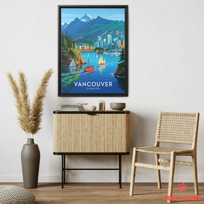 Vancouver  Travel Print | Coastal Mountains