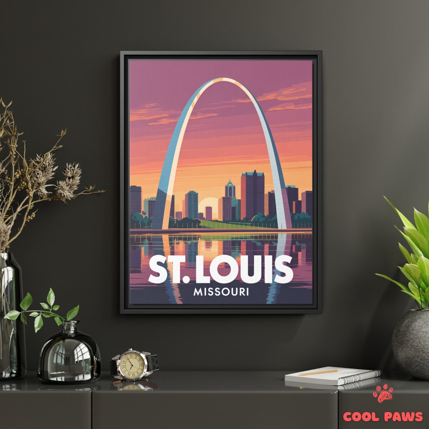 St. Louis Travel Print | Gateway Arch Missouri