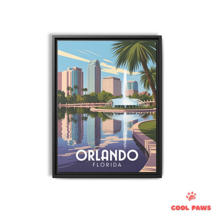 Orlando Travel Print | Lake Eola Florida