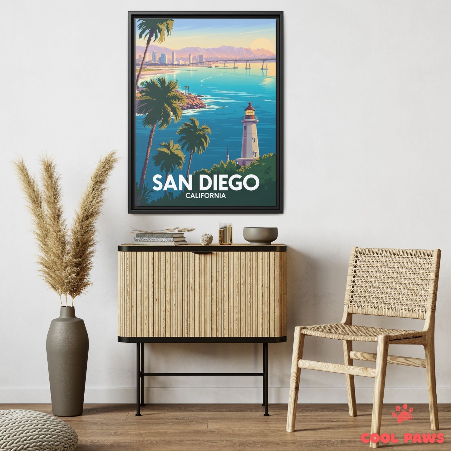 San Diego Travel Print | Cabrillo Lighthouse California