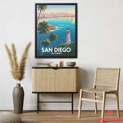 San Diego Travel Print | Cabrillo Lighthouse California