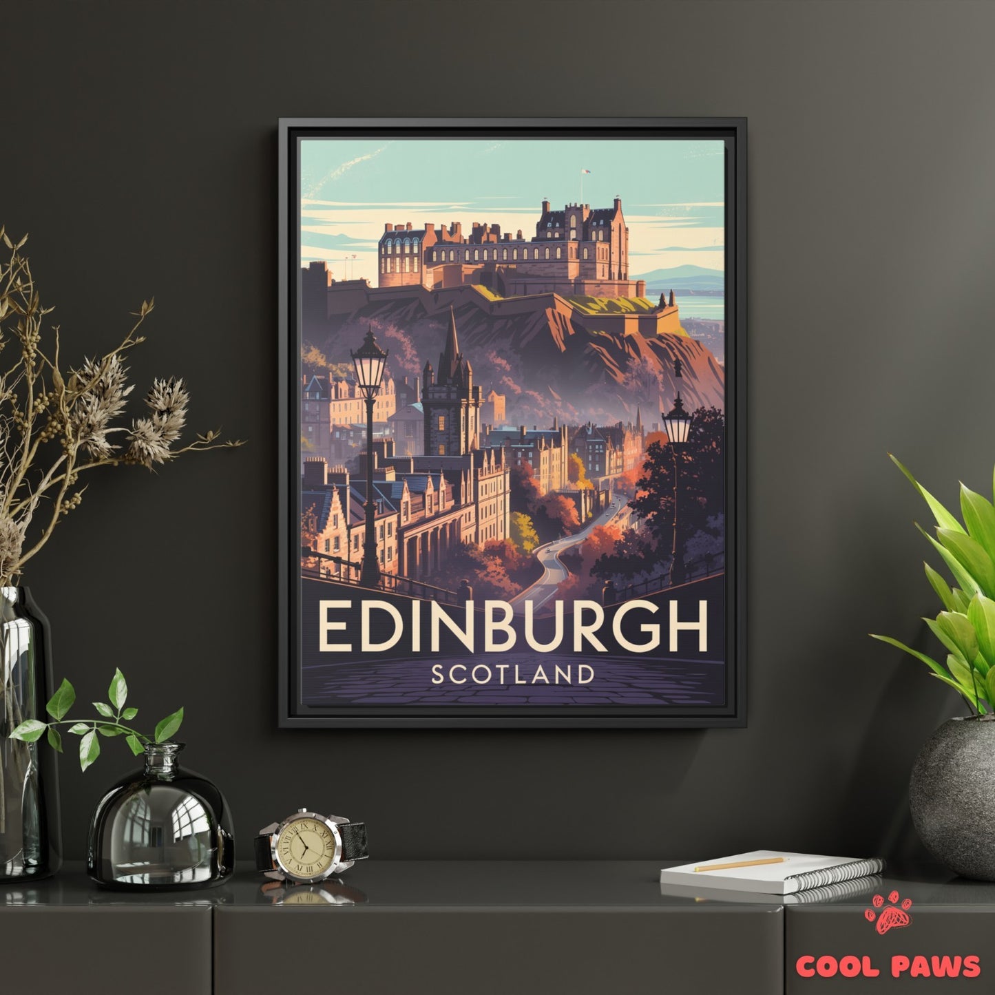 Edinburgh Travel Print | Scottish Edinburgh Castle | Scotland